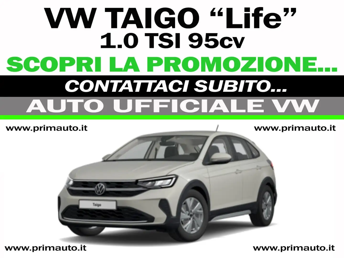 Volkswagen Taigo 1.0 TSI 95 CV "Life" - UFFICIALE VW - CONTATTACI ! Grigio - 1
