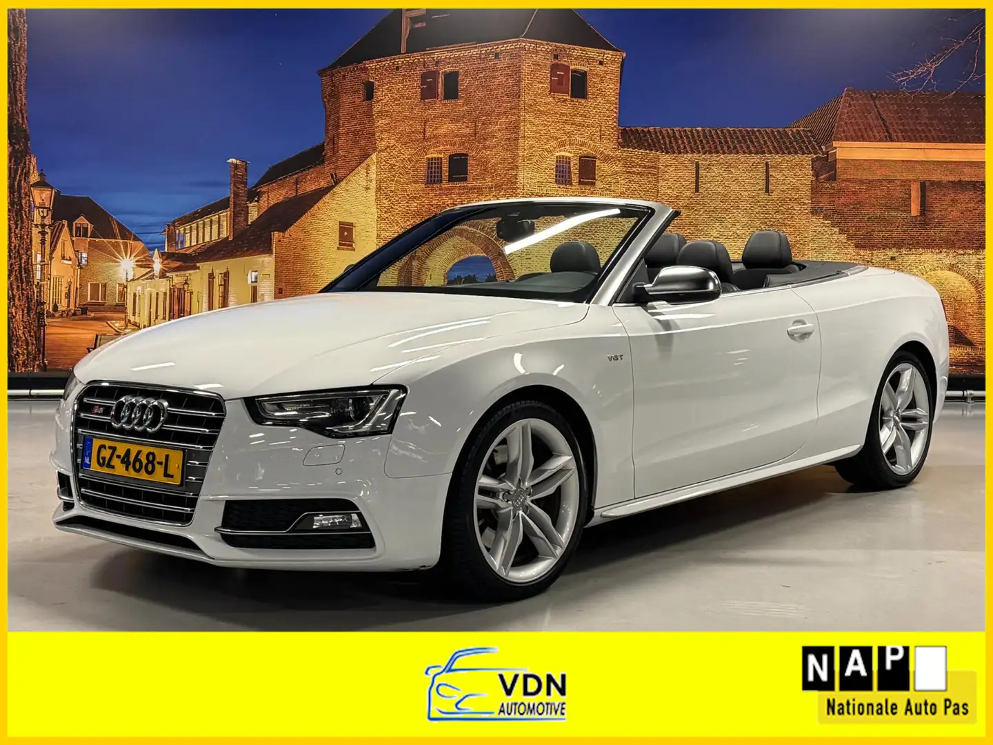 Audi A5 Cabriolet 3.0 TFSI S5 Quattro Automaat B&O ACC Cam Blanco - 1