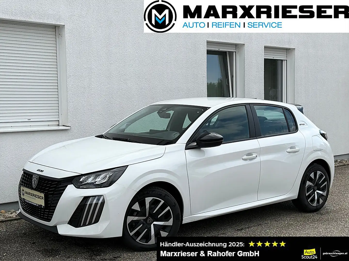 Peugeot 208 Hybrid 100 e-DCS6 Style | 8JAHRE GARANTIE | Weiß - 1