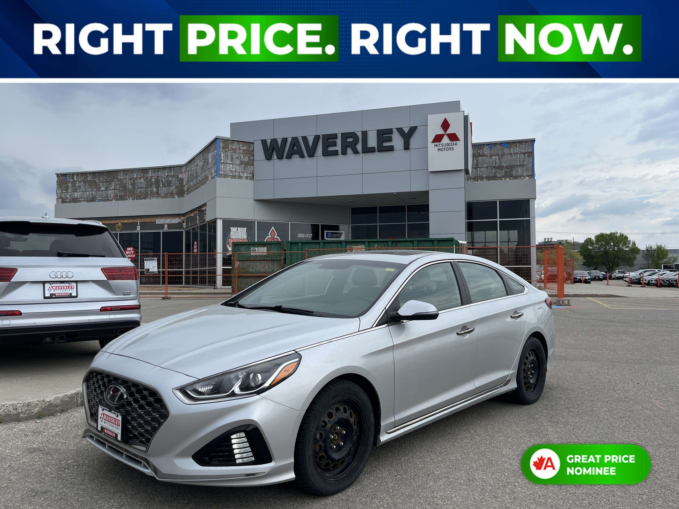 Silver 2018 Hyundai Sonata Sedan Front-Wheel Drive 6-Speed Automatic
