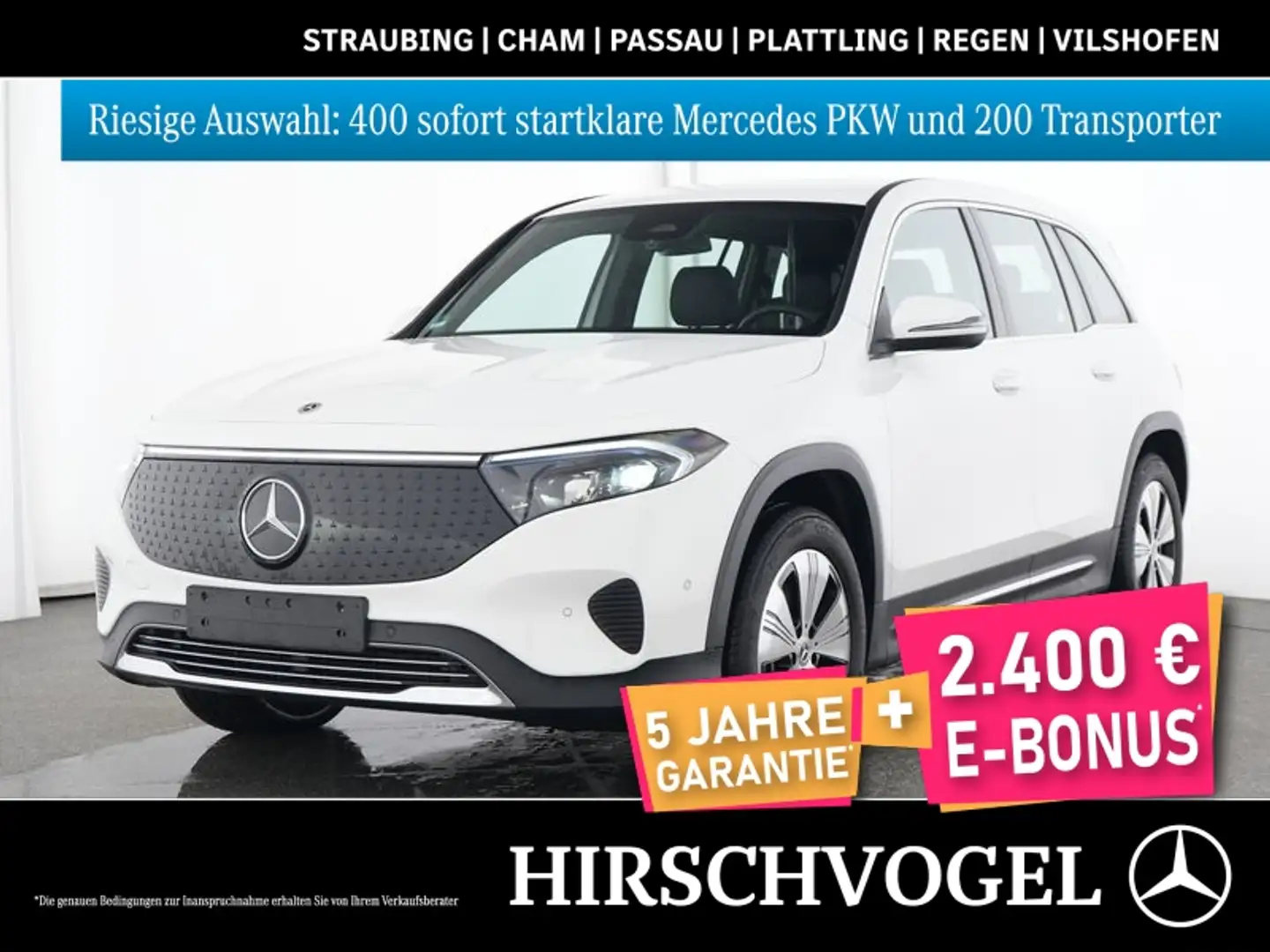 Mercedes-Benz EQB 300 4M Progressive+MBUX+Navi-Pr.+LED+Kam+PDC Weiß - 1