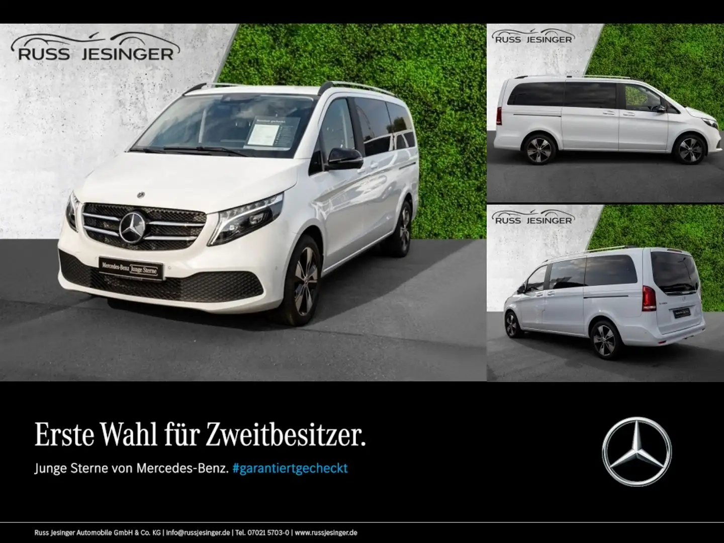 Mercedes-Benz V 250 d EDITION Lang *LED*AHK*Navi*Night*Cam*AUT Weiß - 1
