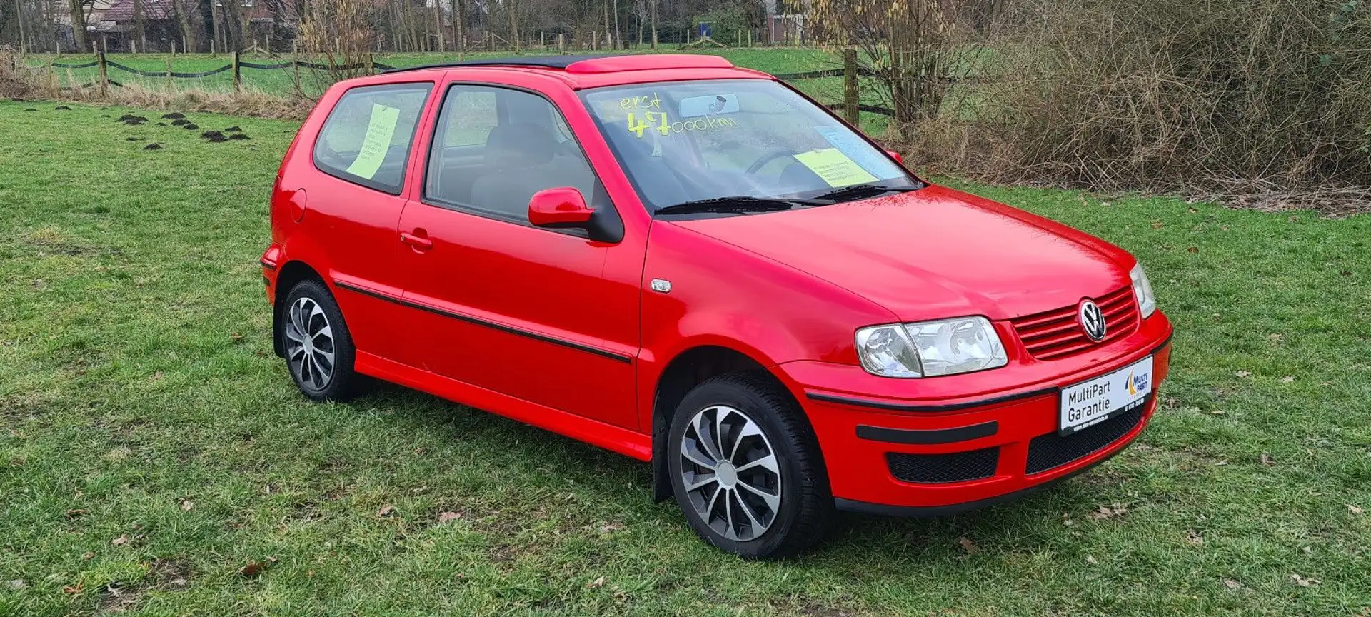 Volkswagen Polo 1.0 *2.HD*Panor.Stoffdach*Allwetterreifen* Rouge - 1