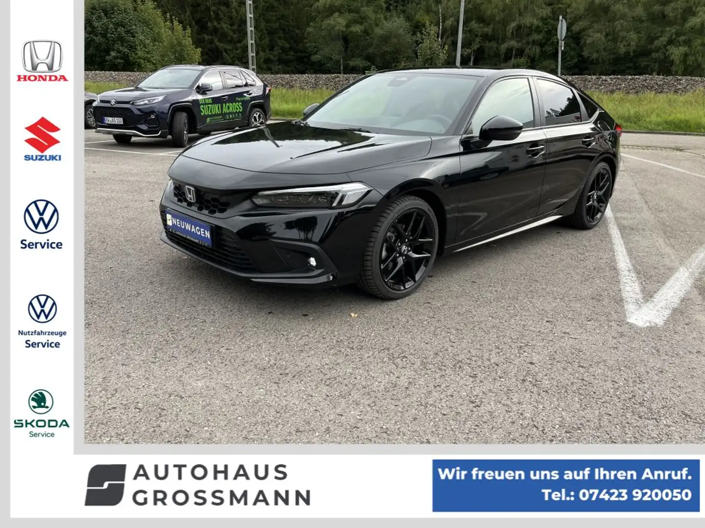 Honda Civic e:HEV 2.0 i-MMD Hybrid Sport (FE) Noir - 1
