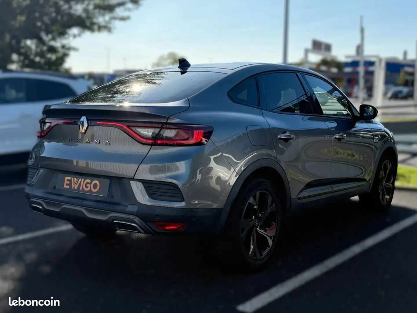 Renault Arkana 1.3 tce 160ch hybrid rs line edc bva camera 360°-ar-av carplay park assist Gris - 2