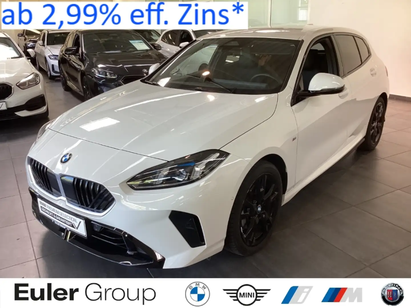BMW 118 d F70 M Sport Pano adLED SHZ Alarm ad.M-FW Sonnens Weiß - 1
