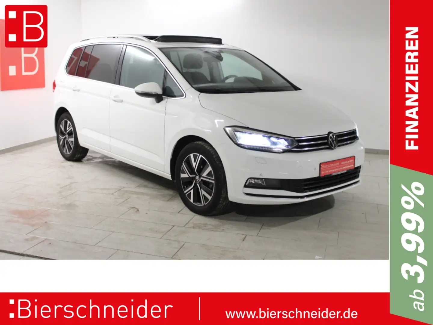 Volkswagen Touran 2.0 TDI DSG Highline 17 AHK PANO Weiß - 1