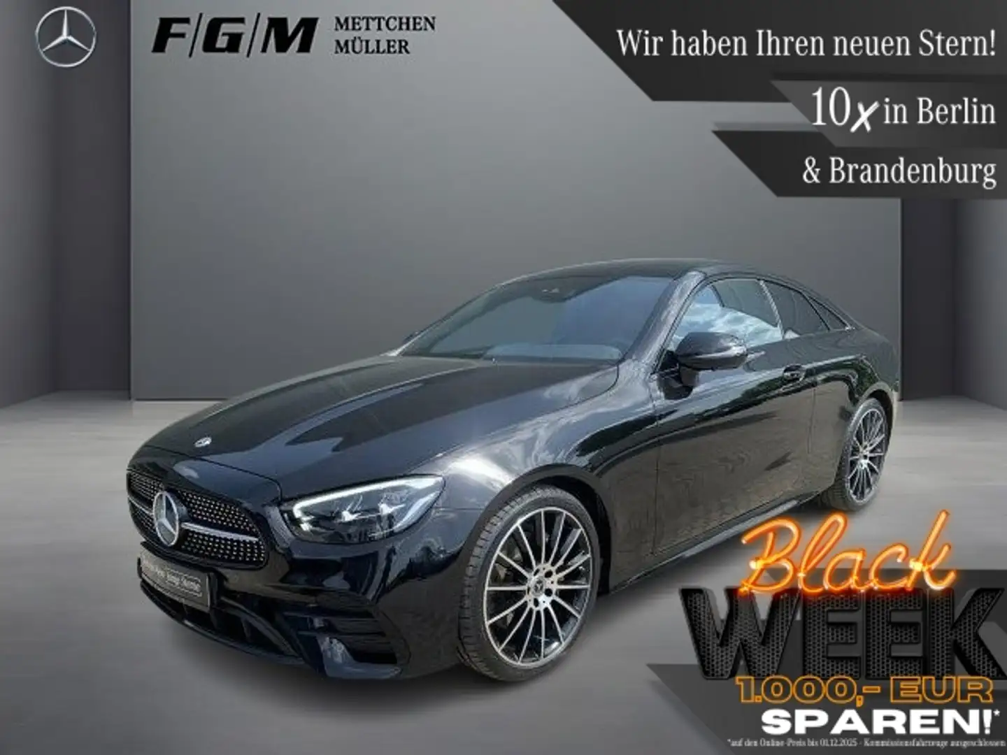 Mercedes-Benz E 220 d AMG Line Burm|TWA|360|Night|Sitzhz Schwarz - 1