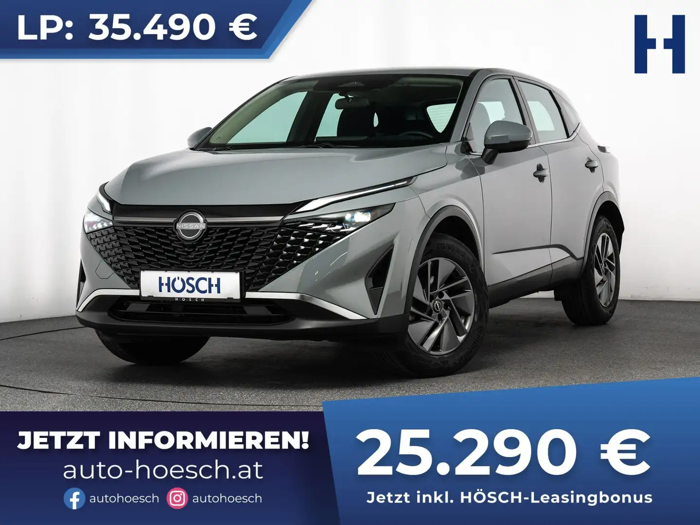 Nissan Qashqai Acenta 1.3 DIG-T NAV LED KAMERA ACC CARPLAY Grau - 1