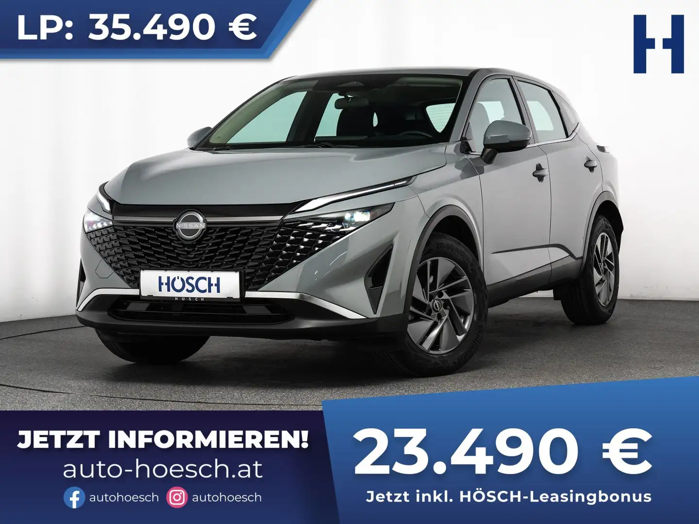 Nissan Qashqai Acenta 1.3 DIG-T NAV LED KAMERA ACC CARPLAY Grau - 1