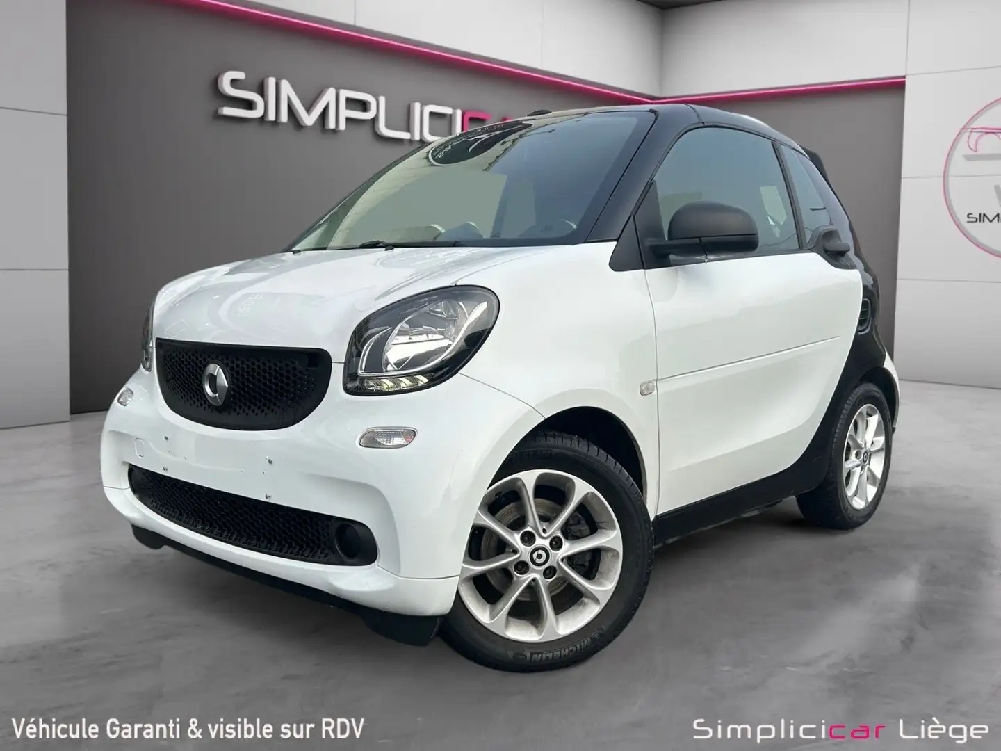smart forTwo Cabrio 1.0i DCT *GARANTIE 12 MOIS* Blanc - 2