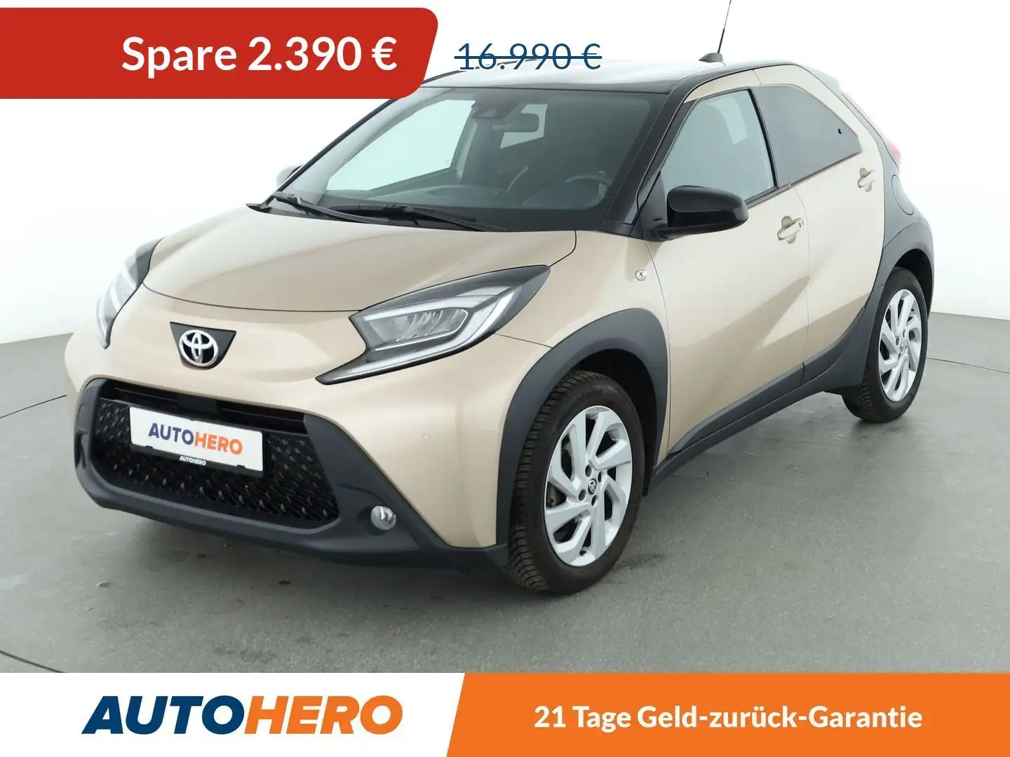 Toyota Aygo X 1.0 Pulse*LED*TEMPO*CAM*PDC*SHZ*KLIMA*GARANTIE* Beige - 1