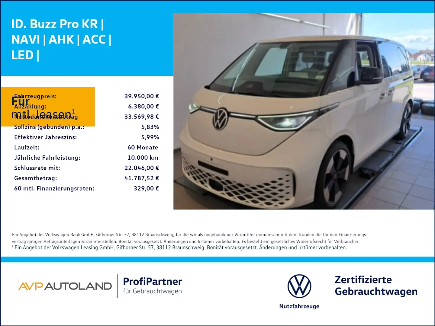 Volkswagen ID. Buzz Pro KR | NAVI | AHK | ACC | LED | Wit - 1
