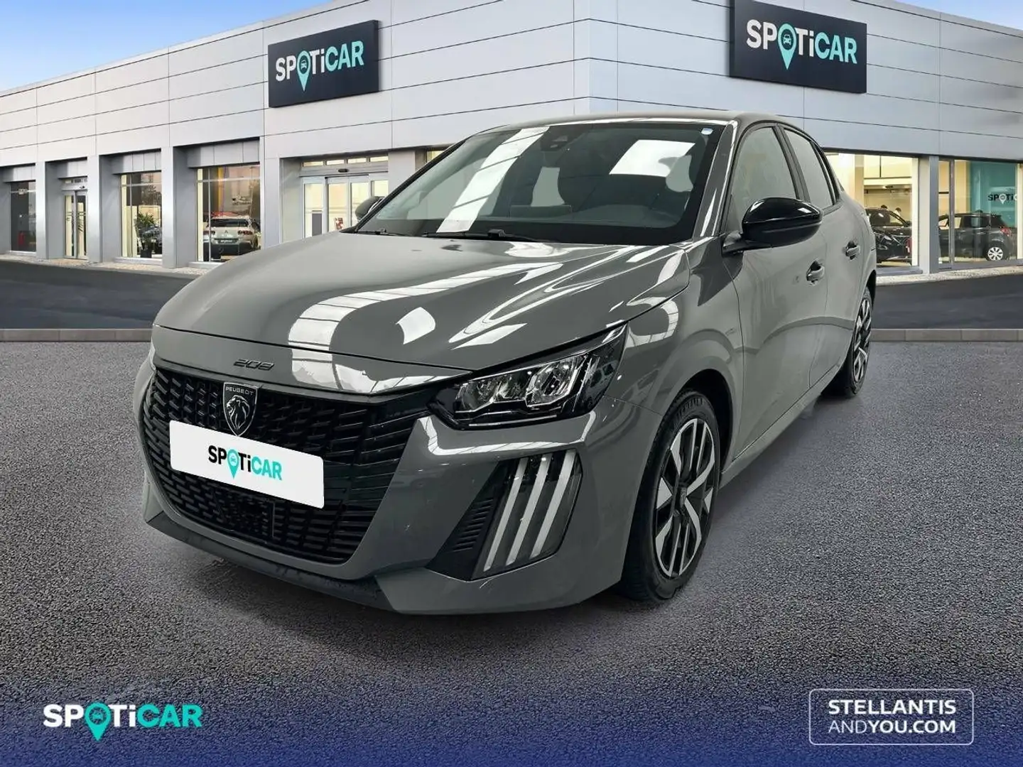 Peugeot 208 1.2 Puretech S&S Active 100 Gris - 1