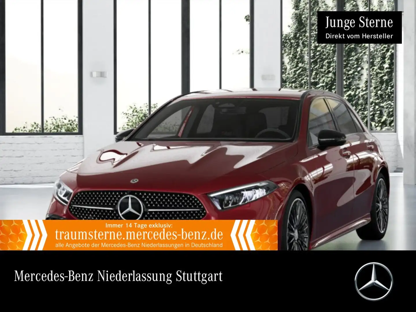 Mercedes-Benz A 200 d AMG+NIGHT+LED+KAMERA+TOTW+KEYLESS+8G Rot - 1