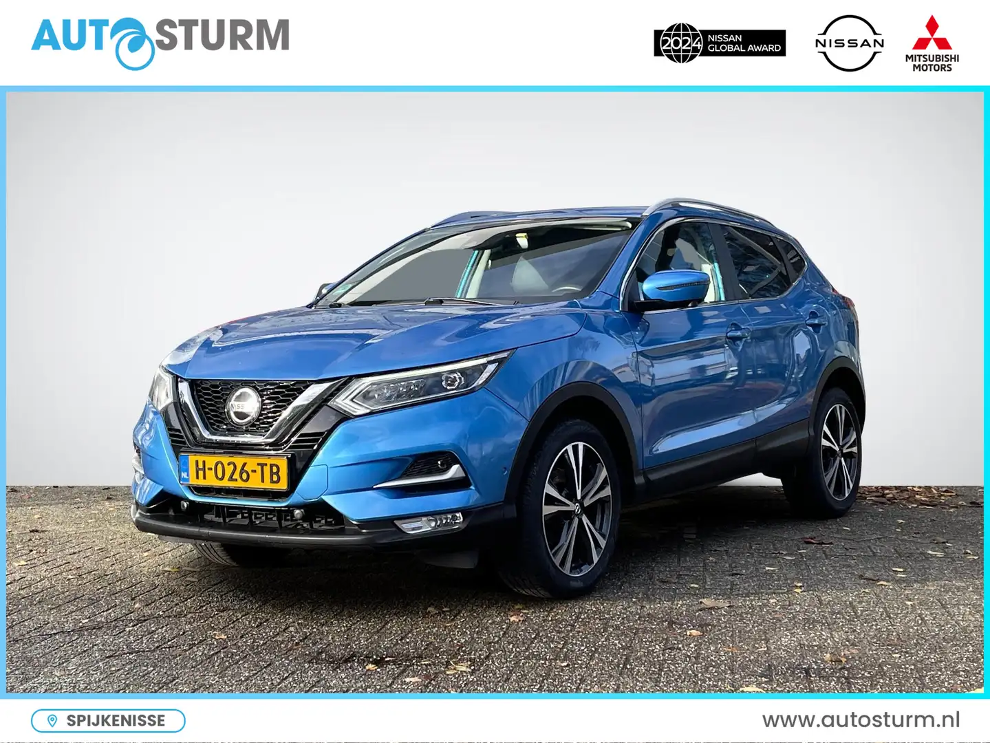 Nissan Qashqai 1.3 DIG-T Tekna | Apple Carplay/Android Auto | Sto Blauw - 1