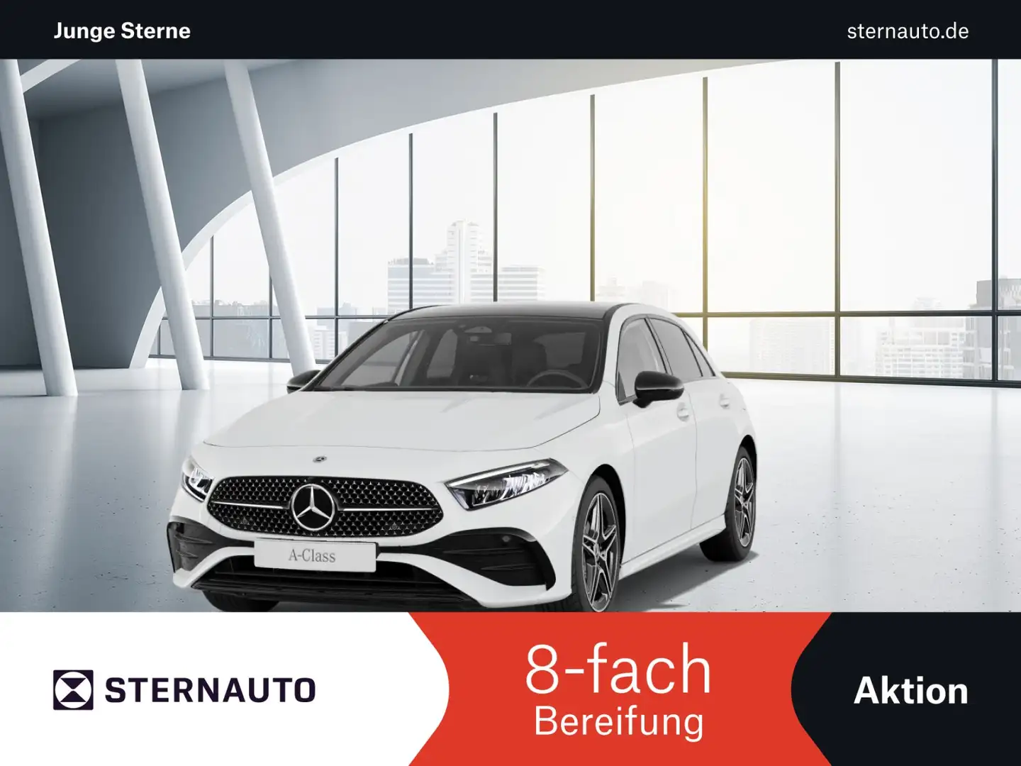 Mercedes-Benz A 180 A 180 AMG Nightpak PanoD Winterpak RüKam AMG Line Weiß - 1