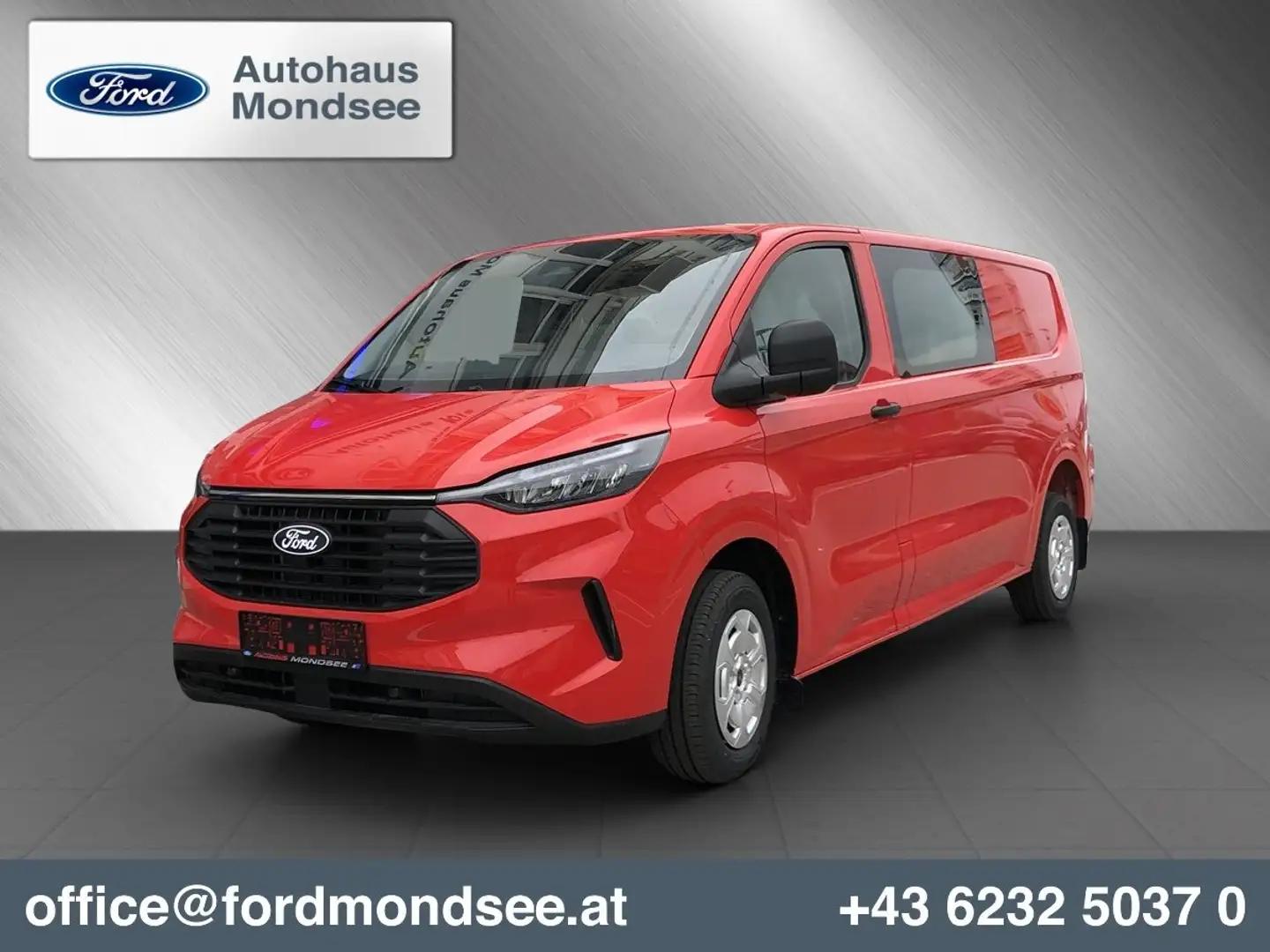 Ford Transit Custom Doppelkabine Trend Frontantrieb Rot - 1