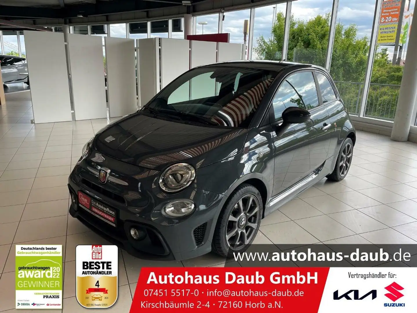 Abarth 500 595 1.4 T-Jet 16V+Klima+Alu+DAB+Sportp. Grau - 2