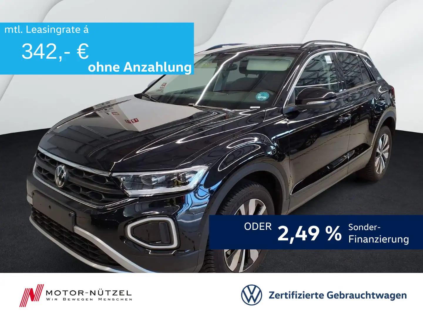 Volkswagen T-Roc 2.0 TDI DSG GOAL LEDplus+NAVI+AHK+ACC+SHZ Noir - 1