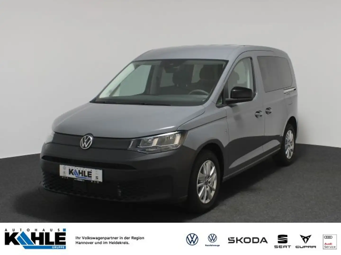 Volkswagen Caddy 5-Sitzer Motor AHK Navi Virt PDC Kamera Grau - 1