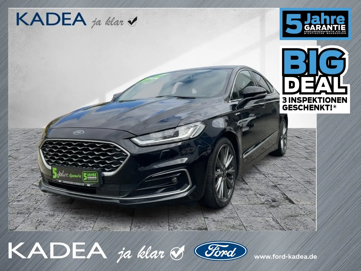 Ford Mondeo 2.0 EcoBlue Vignale ALLRAD*Sitzlüftung*ACC Noir - 1