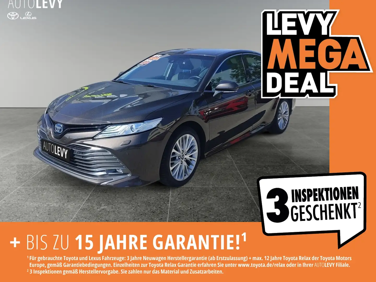Toyota Camry 2.5 Executive AUT+Kamera+ACC+Navi+SHZ+LED Grau - 1