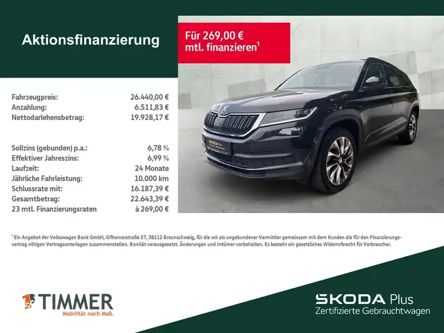 Skoda Kodiaq 2.0 TDI DSG Clever *LED *ACC *NAVI *SHZ *19" *APP