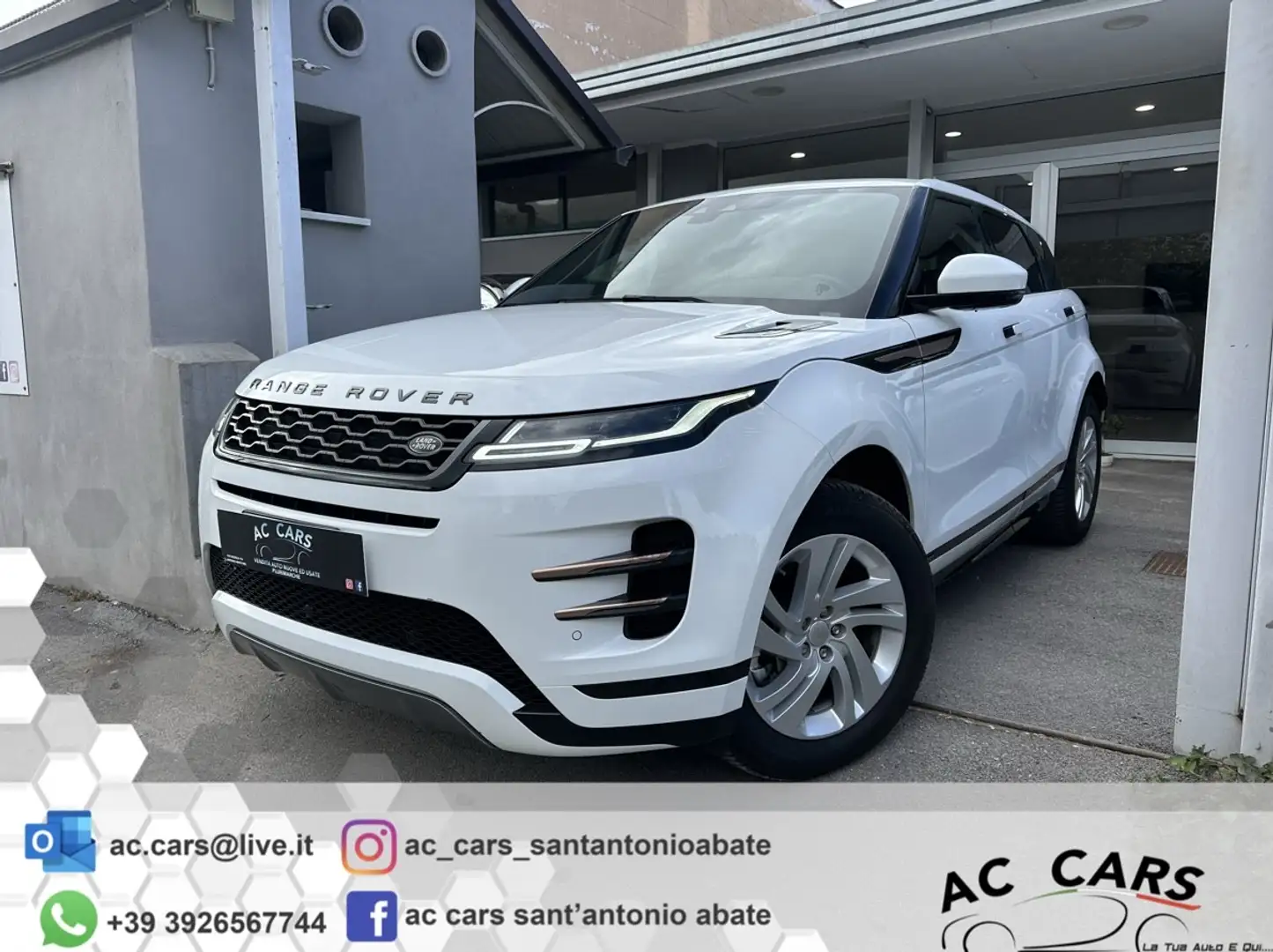 Land Rover Range Rover Evoque 2.0d i4 mhev R-Dynamic HSE awd 150cv auto Blanc - 1