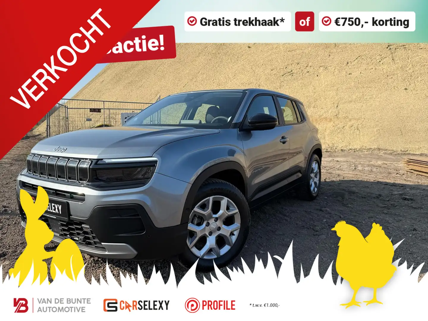 Jeep Avenger 1.2 Altitude *ACC / Navi / JBL Audio* Gris - 1