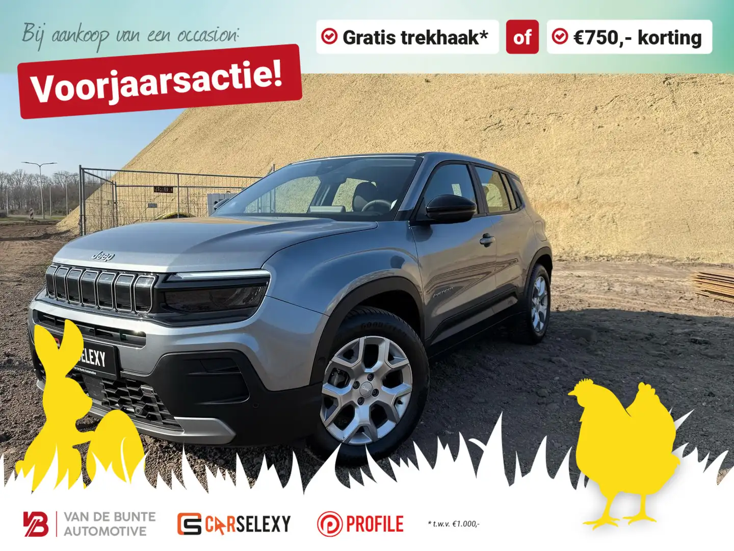 Jeep Avenger 1.2 Altitude *ACC / Navi / JBL Audio* Сірий - 1