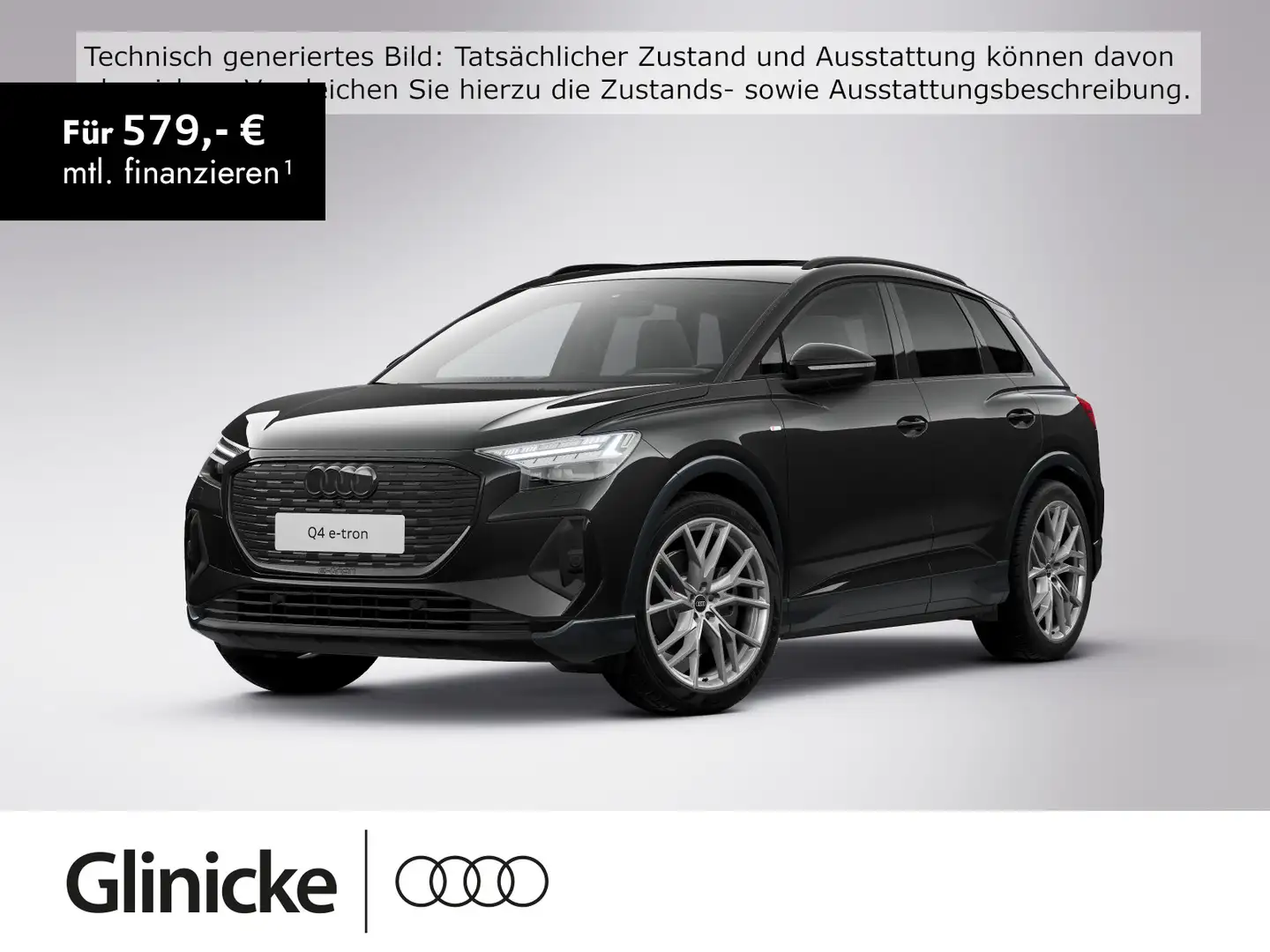 Audi Q4 e-tron 45 e-tron Pano S-line Matrix Schwarz - 1
