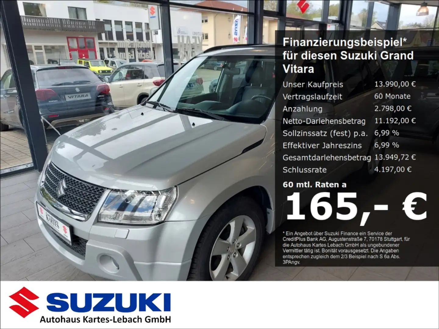 Suzuki Grand Vitara 1.9 DDIS X 30 Leder SD AHK Scheckheft Ezüst - 1