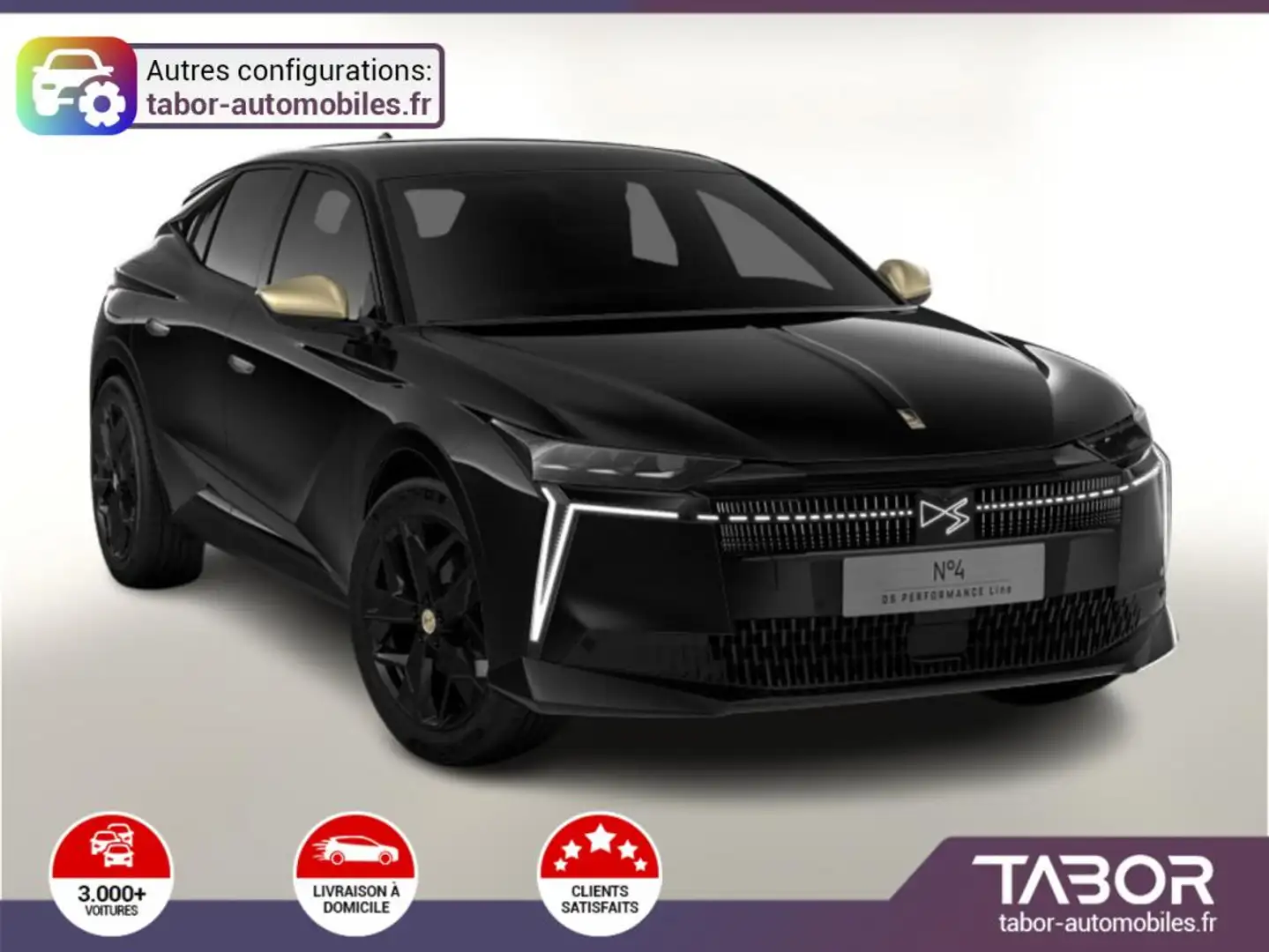 DS Automobiles N°4 Hybrid 145 Performance Line Massage ACC Schwarz - 1