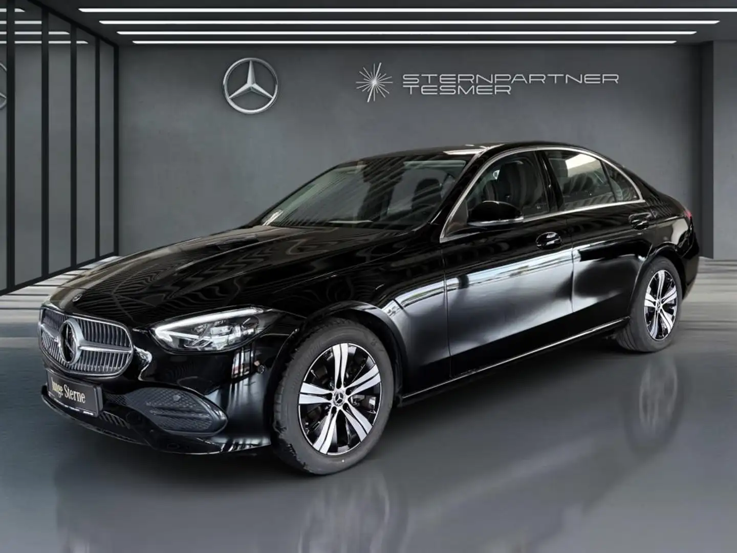 Mercedes-Benz C 220 d AVANTGARDE+MBUX+DIST+AMBIENTE+KAMERA+AHK Zwart - 1