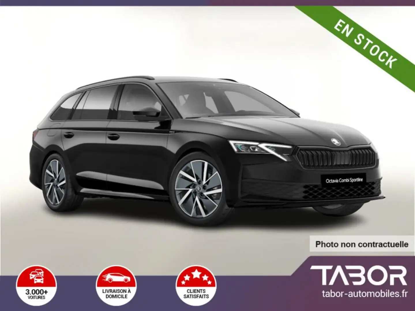 Skoda Octavia Combi eTSI DSG Sportl Matrix GPS Noir - 1