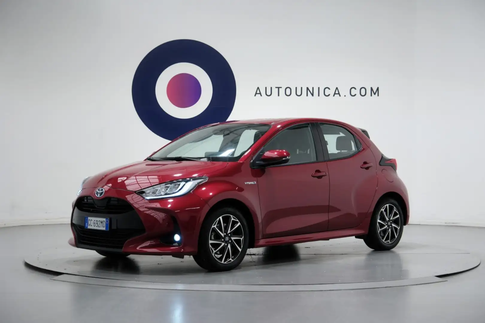 Toyota Yaris 1.5 HYBRID 5 PORTE TREND FULL LED NEOPATENTATI Rosso - 1