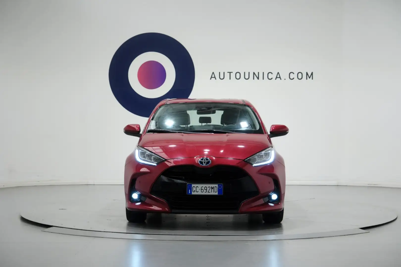 Toyota Yaris 1.5 HYBRID 5 PORTE TREND FULL LED NEOPATENTATI Rosso - 2