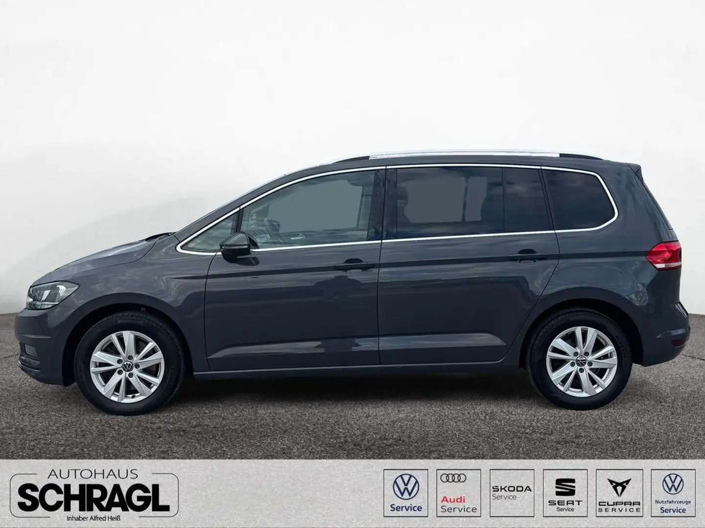 Volkswagen Touran 2.0 TDI DSG HIGHLINE+7-SITZER+AHK+NAV+ACC Grau - 2