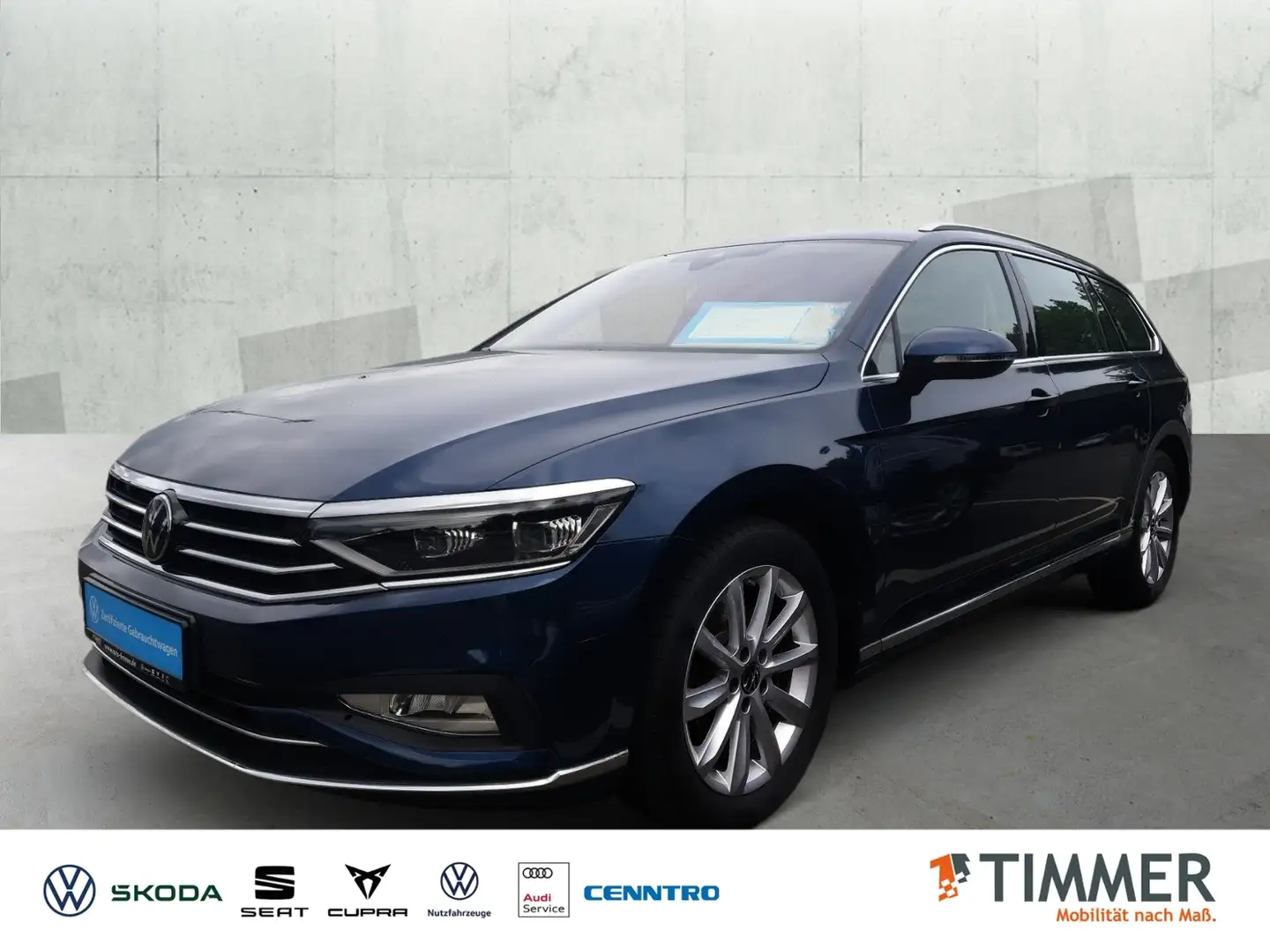 Volkswagen Passat Variant 2.0 TDI BUSINESS *VIRTUAL*KEYLESS*RFK*MATRIX* Blauw - 1