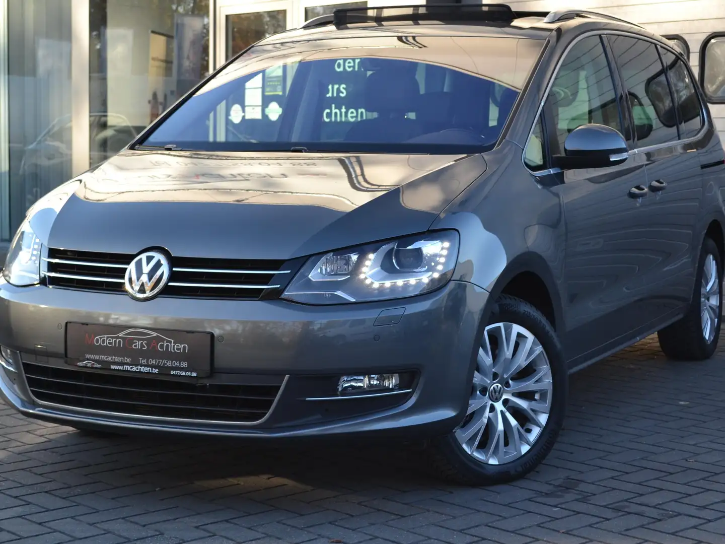 Volkswagen Sharan Sharan 2.0 TDI DSG Highline, Pano, leder. 7 pl. Grigio - 1