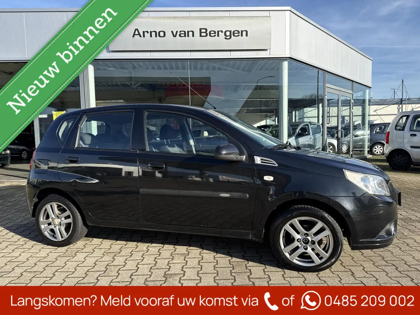 Chevrolet Aveo 1.2 16V LS B-clever, airco, lm-velgen. isofix, afk Schwarz - 1