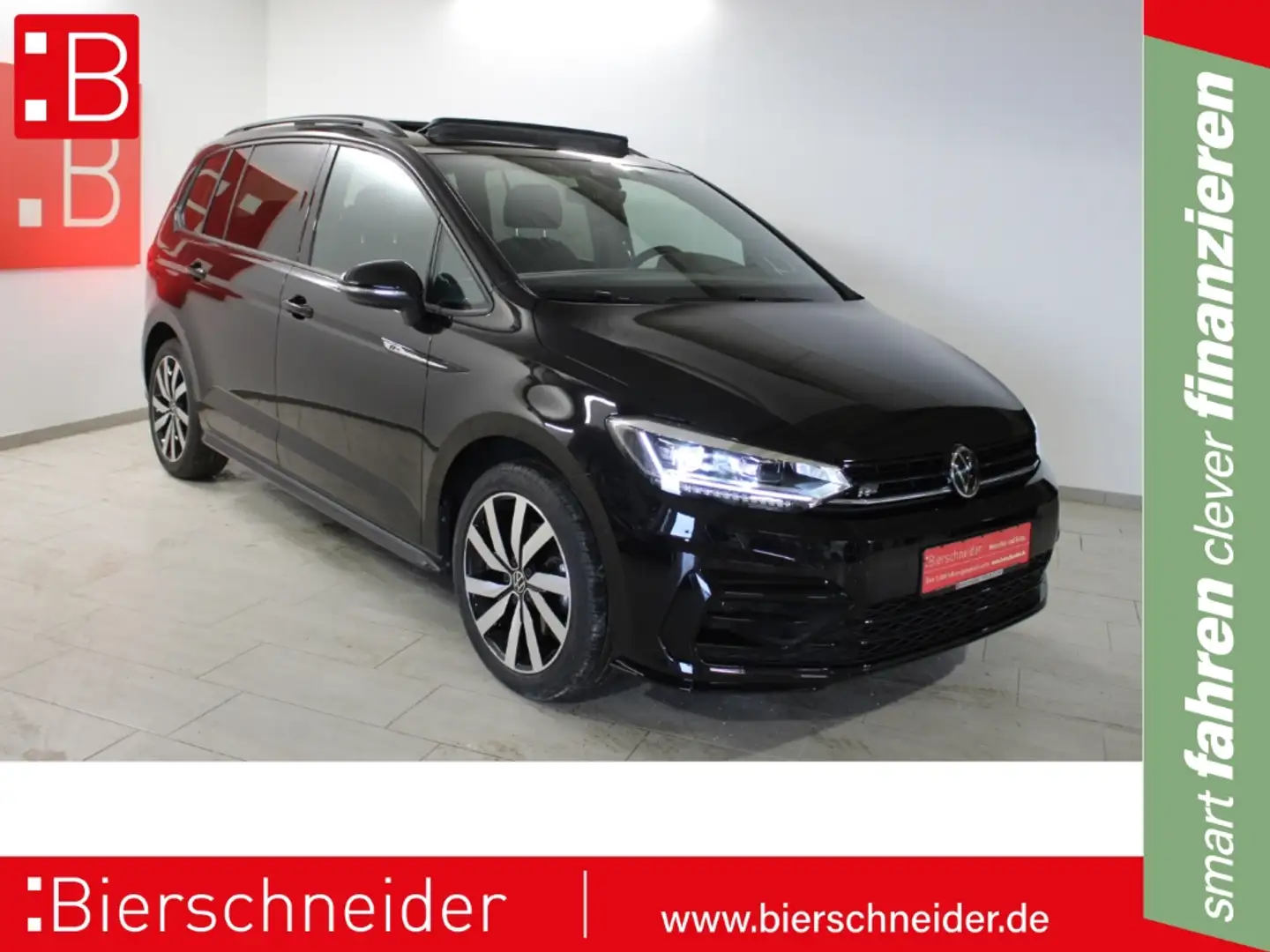 Volkswagen Touran 1.5 TSI DSG 2x RLine Black Style 18 AHK PANO ACC Schwarz - 1