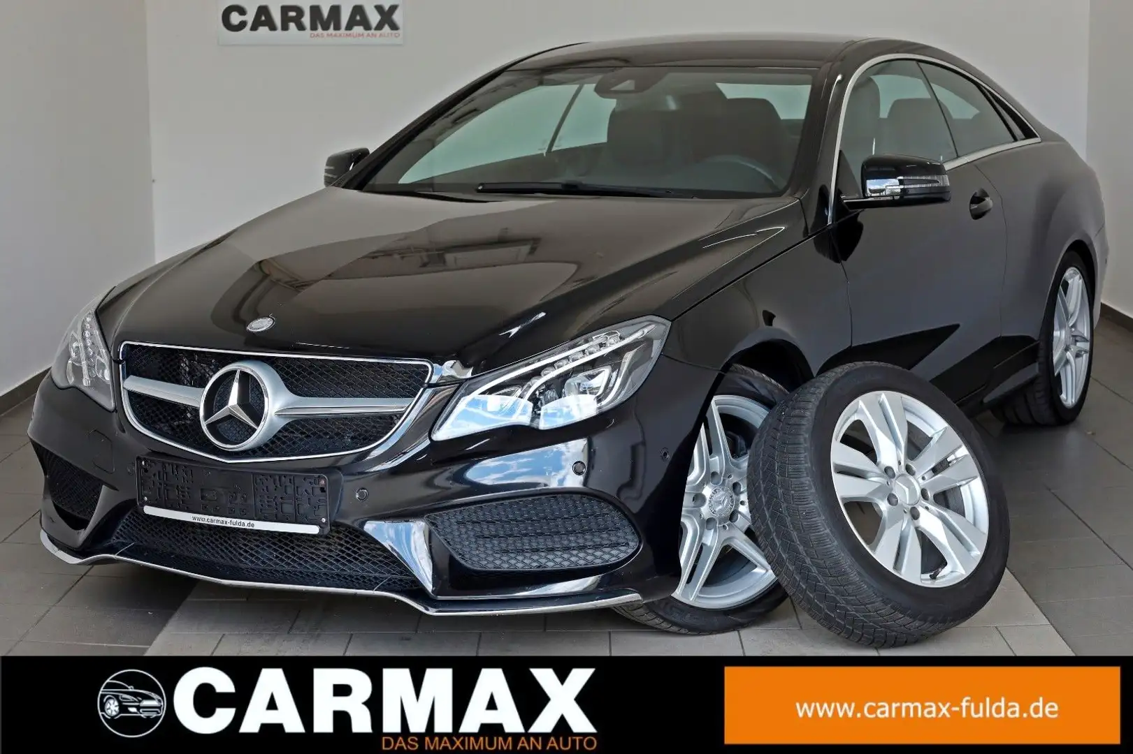 Mercedes-Benz E 350 d Coupe AMG Line Leder,Navi,LED,Kamera,SH Czarny - 1
