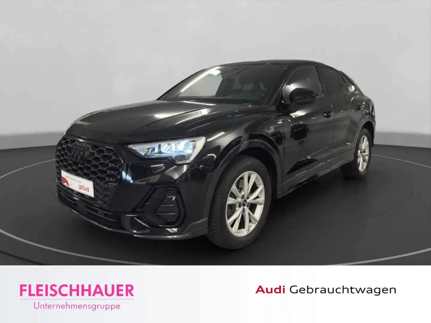 Audi Q3 Sportback 45 TFSI e S line+Interieur+LED+App-conne Zwart - 1