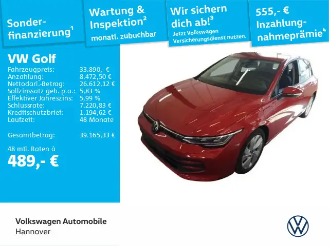 Volkswagen Golf VIII 1.5 TSI DSG eHybrid Life Navi AHK LED
