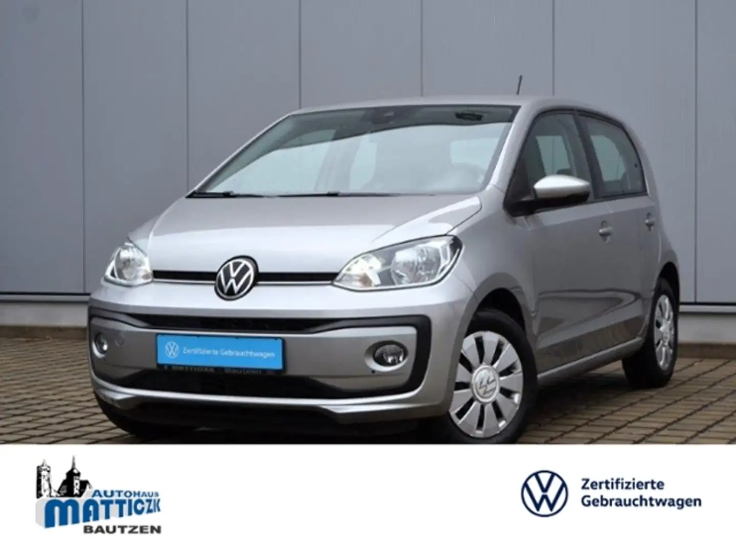 Volkswagen up! 1.0 Move 4-TÜRER/COMP.-PHONE/KLIMAANLAGE/MAPS+MOR Silber - 1