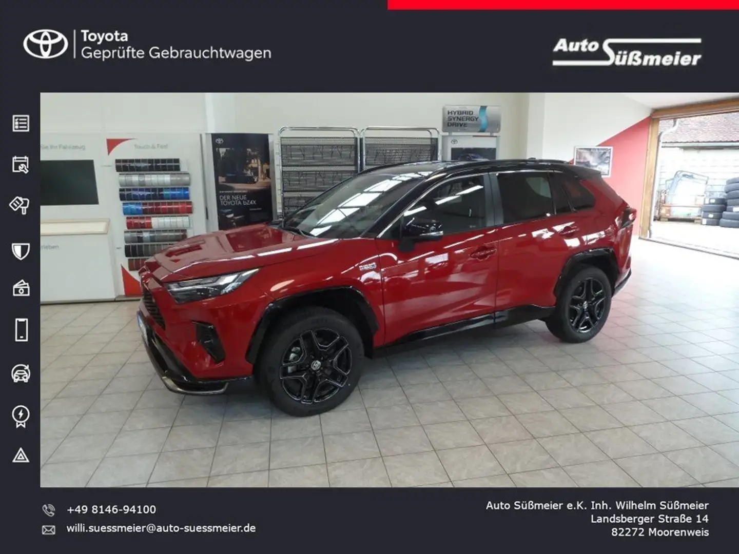 Toyota RAV 4 RAV4 Plug-in Hybrid 4x4 GR Sport Rood - 1