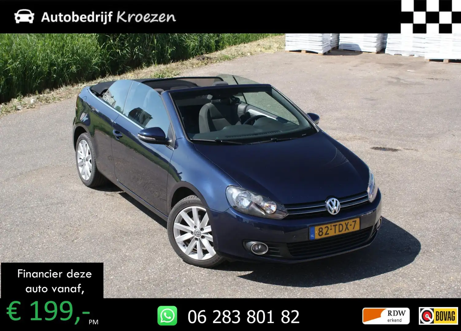 Volkswagen Golf Cabriolet 1.2 TSI BlueMotion | Org NL | Navigatie | Azul - 1