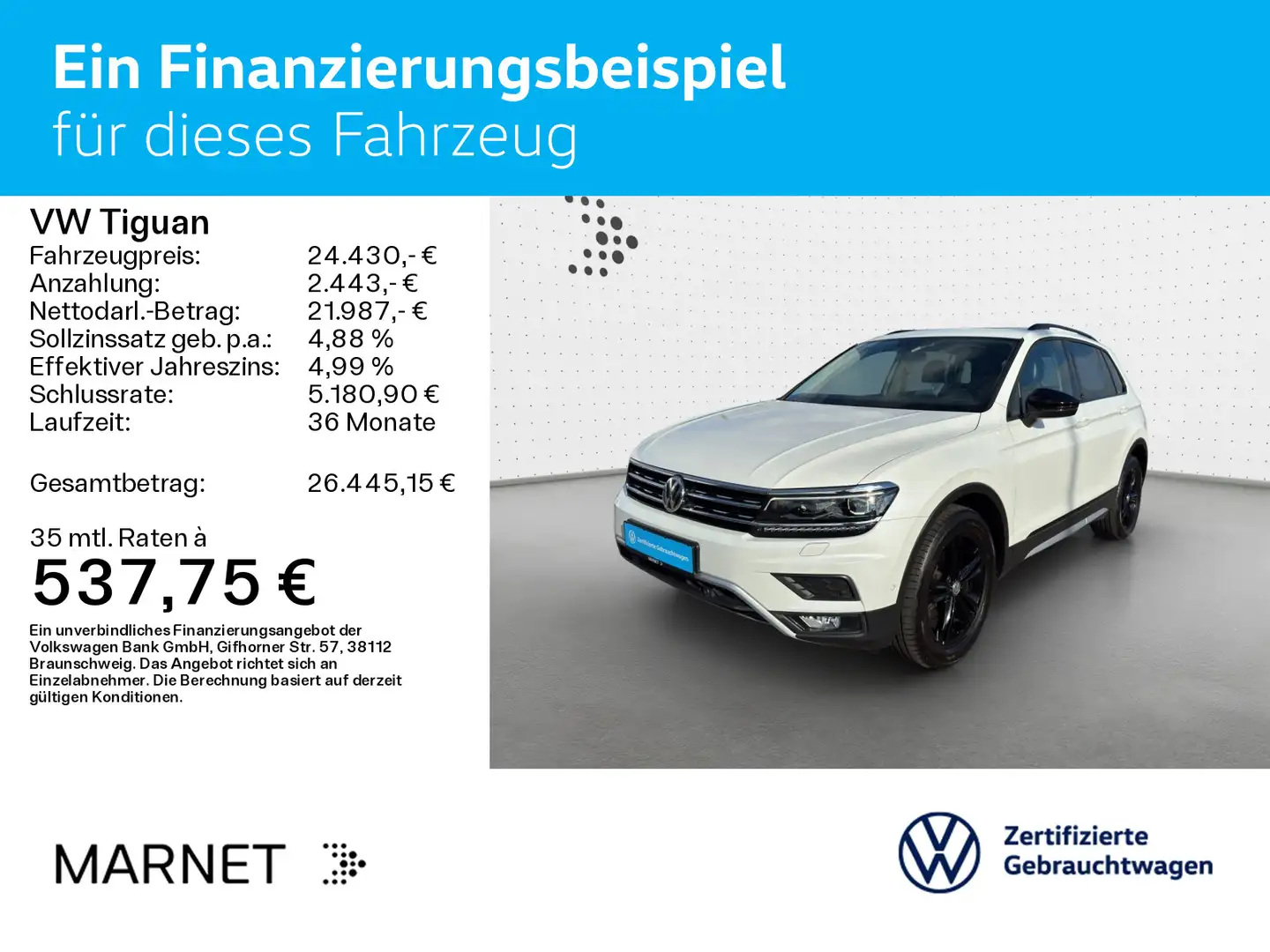 Volkswagen Tiguan 2.0 TDI OFFROAD 4Motion Navi*AHK*Pano*Kam Blanc - 2